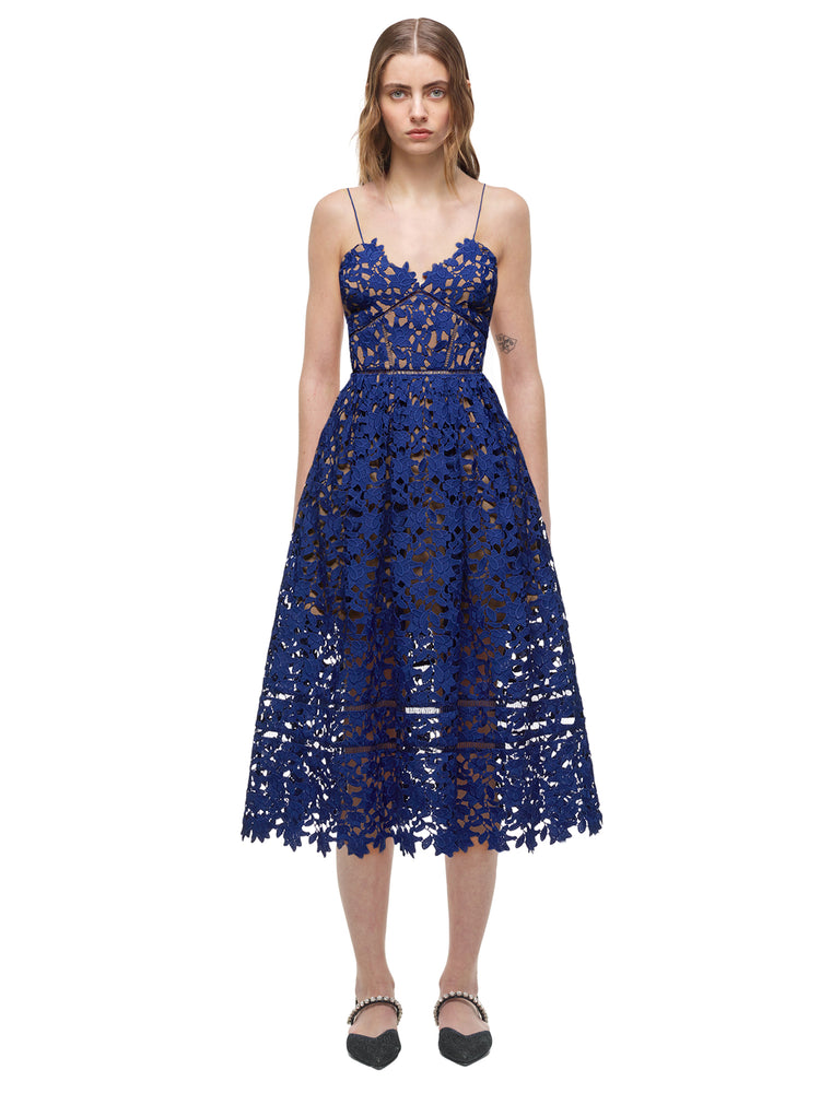 Womens Dresses | Self-Portrait Azaelea Dress Cobalt